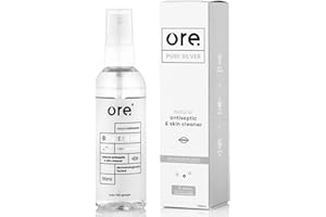 ORE CARE Ore® Pure Silver - 24h Skin Protection - Non-Ionic/50ppm/100ml For Acne, Wound, Blepharitis, Eczema & Other Skin Conditions