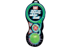 CELINO making your day Kids Ankle Skip Ball Light Up Summer Garden Outdoor Game Toy Jump Skipping Rope (Green)