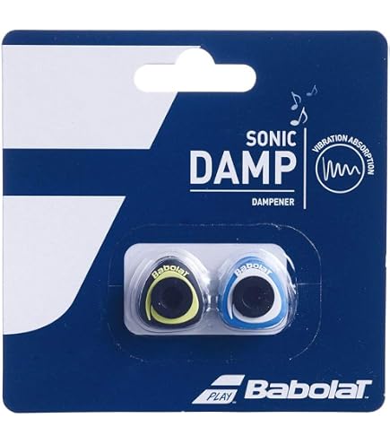 Babolat Custom Damp 3 Pezzi - Antivibrante Rotondo Giallo Fluo Per Racchetta Tennis
