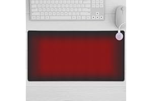 Sylanda Tapis de souris avec fonction chauffante en PVC 80 x 33 cm - Étanche - Sous-main chauffant avec 3 niveaux de chauffage - Contrôle 40-50 °C - Cadeau pour homme et fille