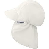 LaLoona Baby Hat with Neck Protection UPF 80+, Cap with Baby Visor, Anti UV Breathable, Beach Hat with OEKOTEX Standard 100 C
