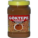 G&ouml;ktepe KEPEKLİ 935gr Bozkır Tahini Plastik Kutu, Odun Ateşinde &Ccedil;ifte Kavrulmuş (KEPEKLİ-935gr)
