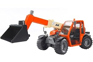 bruder 02140 - JLG 2505 chargeur télescopique, Véhicule de construction, Chantier, Chargeuse, Jouet