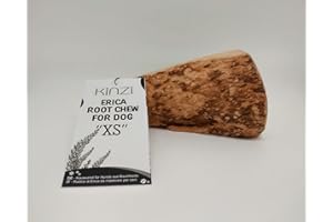 Kinzi Radice di Erica per Cani XS - Giocattolo Masticativo Naturale - Utile per l' Igiene Orale dei Denti del Cane
