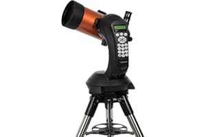 Celestron 11049 NexStar 4SE Computerised Maksutov-Cassegrain Telescope with Fully Automated Mount, SkyAlign Technology and XLT Coating, Black/Orange
