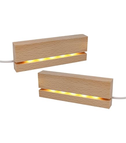 Base LED Per Display Con USB - Illuminazione 7 Colori Per Piastre Acriliche E Decorazioni - Foto 8