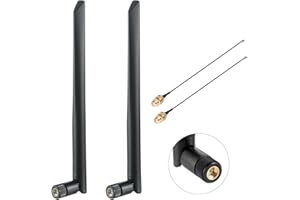 Supaerial 868Mhz LoraWAN SMA Male Antenna for LoRa, HNT, Meshtastic ESP32 LoRa 32,FLARM and Software Defined Radio (SDR) + IPEX to SMA Female Cable(Pack of 2)