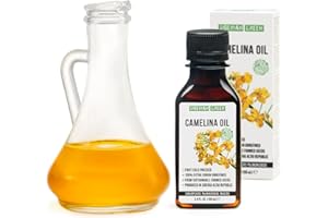 SIBERIAN GREEN Aceite de Camelina Siberiana | 100% Natural Virgen Extra Prensado en Frío 100 ml / 3.4 fl oz | Sin refinar Crudo Sin OGM Vegano | Exclusivo Omega-3 Grado Alimentario