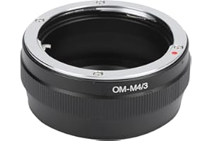 VBESTLIFE OM-4/3 Konverter Adapterring, für OM Objektiv auf für M4/3 Mount Kamera, OM4/3
