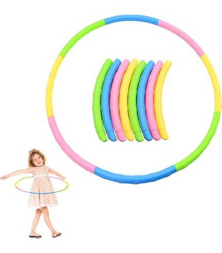 Simba 107402271 Cerceau à emboîter, 8 pièces, Rose et Rose, 80 cm de diamètre, pneus de Sport, cerceaux de Gymnastique, Fitness