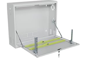 Stalflex Informatique Armoire Metallique CCTV 19 Pouces 3U - Baie de Brassage Fabriqué en Métal très Résistant - Racks pour Ordinateur et Serveur - Baie Informatique avec Boîtier Verrouillable