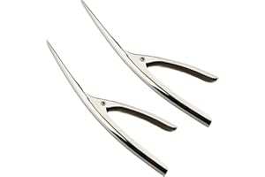 Pelador camarones, CESFONJER 2 piezas herramienta desvenadora camarones, cuchillo pelador camarones acero inoxidable, Aparejo profesional para pelar camarones para pelar camarones crudos o cocidos