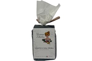 Lenticchia Nera di Leonforte 250g Legume Siciliano Secco Ricco di Proteine e Fibre Qualità Artigianale Senza Conservanti Coltivazione Italiana - Donna Sikelia
