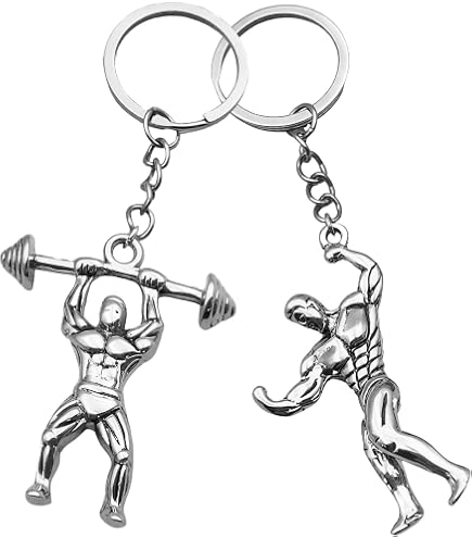 Portachiavi Fitness Con Ciondolo per Il Peso, Portachiavi Con Mini