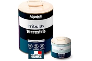 Pack Testostérone 1 mois • ZMB + Tribulus • Améliore le sommeil • Réduit le stress • Testé en laboratoire • Made in France • Eco-responsable • AqeeLab Nutrition
