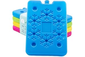 Aurora Store 1 x Tavolette Ghiaccio Extra Slim 400ml Mattonelle ghiaccioli Piatte 25 x 14 x 1,4 cm Borsa frigo Termica Frezzerino Icepack refrigerante Mare, Picnic, Campeggio, Vacanze