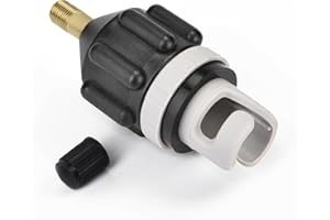 JEEZAO Universal Air Valve Adaptor,SUP Inflator Pump Adapter for Boat Dinghy Stand Up Paddle Kayak