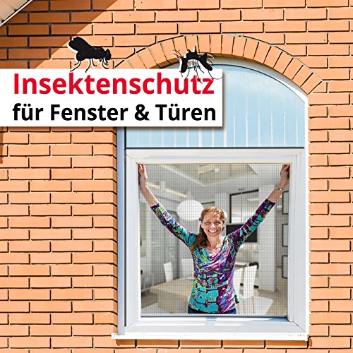 casa pura® Fliegengitter für Fenster und Türen | Zuverlässiger Insektenschutz aus Fiberglas mit Vinyl-Beschichtung | Farbe schwarz | in 2 Längen und 4 Breiten verfügbar (15m x 0,8m) - 4