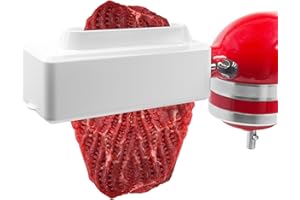 CYEEHXIN Fleischklopfer Aufsatz für KitchenAid Fleischklopfer Maschine für alle KitchenAid Haushalts Standmixer Meat Tenderizer Zubehör,keine Marmeladen und Brechen mehr (Weiß)