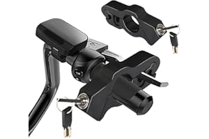 CUINIUNAID Universal Motorrad Lenker Schloss Diebstahlsicherung Fahrrad Bremsscheibenschloss Motorrad Motorradschloss Motorrad Diebstahlschutz Motorrad Schloss (Schwarz)