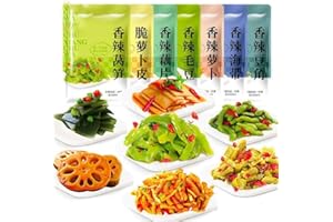 WASAILUO Shredded kelp,Dried Radish,Spicy Snacks,Sour Beans,Mixed Flavors,Crispy Pickles, Instant Snacks,Vegetables,Chinese Delicious Snacks,Snack Food,Pickles,Spicy Dishes,Mixed Noodles (Mix 40 Packs)