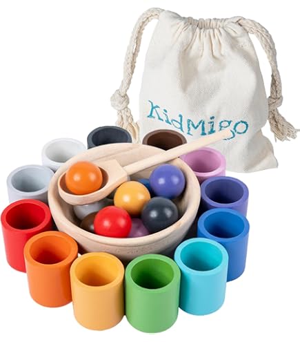 Jouets Montessori Tri Formes Et Couleurs En Bois - Jeu Éducatif Empilage Dès 1 An