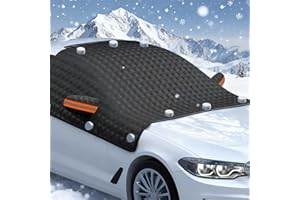 ‎RANJIMA RANJIMA Frontscheibenabdeckung Scheibenabdeckung Auto Winter, Windschutzscheibenabdeckung mit 12 Magnet, XXL Magnetische Windschutzscheibe Abdeckung für Gegen Schnee,EIS,Frost,UV-Schutz, 238cm X 140cm