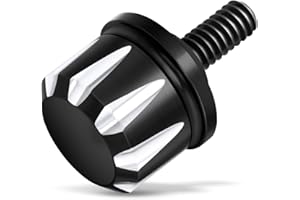 Benlari Black Aluminum Seat Bolt Mount Screw Compatible for Harley Davidson Touring Sportster Touring Road King Electra Street Glide 1996-2021