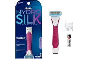 Schick Hydro Silk TrimStyle Moisturizing Razor for Women with Bikini Trimmer