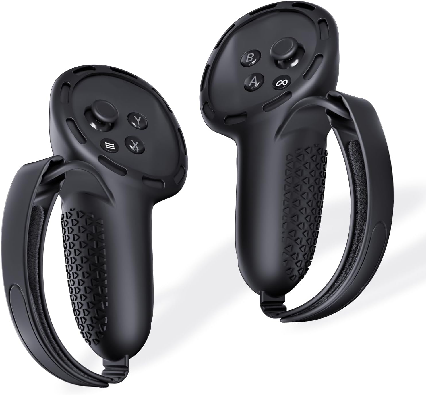 SUPERUS Controller Grips Cover for Meta Quest 3S/Quest 3, Anti-slip Texture - VR Accessories with Adjustable Knuckle Straps