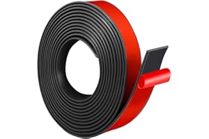 JAHOMFAI Tiras De Goma de Neopreno Plancha Goma Adhesiva Tira de Sellado Rollo de Caucho Para Protección de Suelos, Bricolaje, Antivibración, Antideslizante