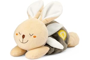 Chicco My Sweet Doudou Coniglietto Warm Cuddle, Coniglietto in Morbido Velluto, Sacchetto con Sale da Scaldare in Microonde, da Posizionare sul Pancino del Bambino, Calore Aiuta a Calmare Coliche, 0M+