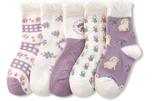 SCJJZ calzini bambina,calze bambina,calze lunghe bambina,calzini lunghi bambina,Calzini per bambini calzini per bambini calzini per ragazze in pizzo cotone (1-3 anni)