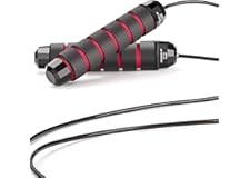 DEGOL Skipping Rope with Ball Bearings Rapid Speed Adjustable Jump Rope Cable and 6” Memory Foam Handles Ideal for Aerobic Ex