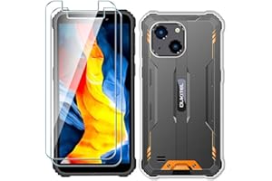 Xiangyun Handyhülle für Oukitel WP32 Hülle Transparent mit 2 stück Panzerglas Gehärtetem Glas Protection Schutzfolien, Silikon Soft Crystal Clear Kratzfest TPU Cover Case(5.93")