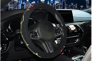 Mayco Bell 2016 pokrowce na kierownicę samochodową, haftowane, śliczne pokrowiec na kierownicę dla kobiet (kwiat)