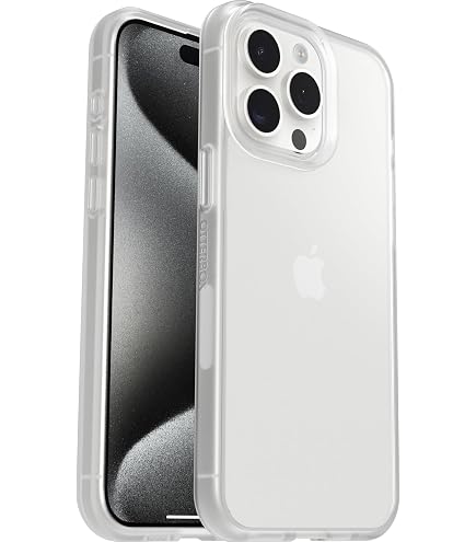 Custodia OtterBox React MagSafe Per IPhone 16 Pro – Ultrasottile, Antiurto, MIL-STD 810G, Con Magneti Integrati – Stardust Trasparente