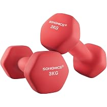 Yes4All Manubri Regolabili 25 Kg – Set Da 2 Con Regolazione Rapida E Impugnatura Rossa