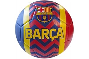 ROGER'S Balón Fútbol Barcelona Oficial Balón Fútbol Blaugrana. Amarillo, Rojo Azul, Talla para Adultos y Niños (Talla 5 - Grande)