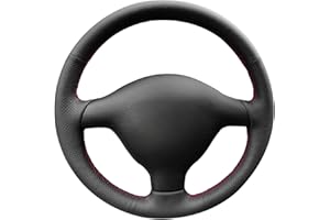 MEWANT Funda de volante para Volkswagen VW Golf 4 (IV) 1997-2004/Passat B5 1997-2002/Passat Variant 1997-2004/Polo 1999-2001/Bora 1998-2005/Sharan 2005/Seat Leon MK1/Toledo/Skoda Fabia 1 - -