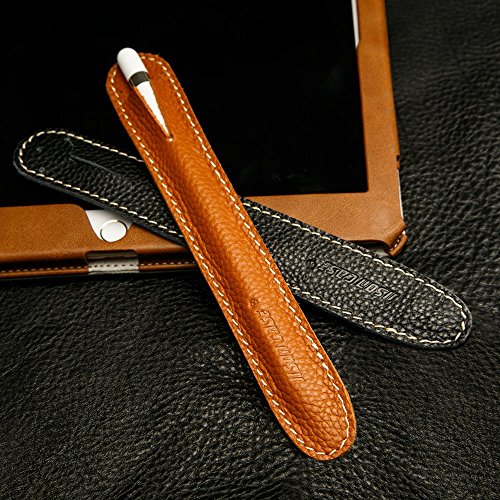 Jisoncase ELEGANT Apple Pencil Halter aus echtem Leder, braun, apple iPad Pro 12.9/ 9.7 Stift Lederhülle JS-APL-01K20 - 7