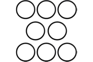 Lyeteung 8 Pièces 60x51x2 mm Plats Joint D'écoulement de lavabo, Rondelles en Silicone pour Plomberie, Joints pour Siphon, pour Tuyau de Vidange de Cuisine