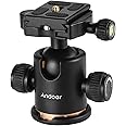 Andoer Camera Tripod Ball Head Ballhead with 1/4 Quick Release Plate, Max. Load 17.64Lbs/8KG