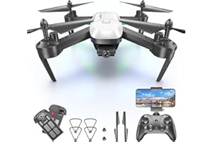 Wipkviey T6 Drone con Telecamera 1080P HD, Droni Professionale per Bambini e Principianti, WiFi Video Diretta FPV Drone con 2 Batterie 30 Mins, Giocattolo Regali per Ragazze e Ragazzi