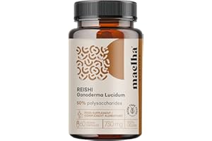 MAELHA NUTRITION REISHI | Reishi estratto secco 50% polisaccaridi | 1200 mg | 60 Capsule Vegetale | Formula naturale al 100%