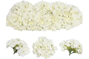 Tifuly 12 Pezzi di ortensie Artificiali, Fiori di ortensie di Seta con steli Fiori Finti per Bouquet da Sposa, Decorazioni per la casa in Ufficio, composizioni Floreali, centrotavola