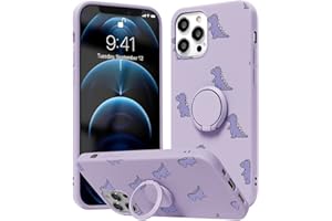 Yoedge Soporte Anillo Funda Compatible con Xiaomi Mi 10T Lite 5G 6,67 Pulgada, Silicona Antigolpe Carcasa con 360° Giratorio Kickstand TPU Protección patrón Cover Xiaomi mi 10T Lite, Púrpura