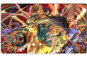 Mlikemat New Playmat Blackwing TCG CCG OCG Trading Card Game Mat with Zones + Free Bag (ZD039-975-A)