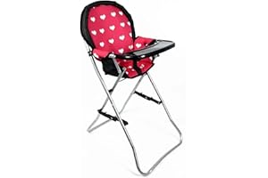 The New York Doll Collection Chaise Haute De Poupée pour 18 Pouces / 46 Cm | Accessoires pour Poupées | Meubles De Poupées, Rose