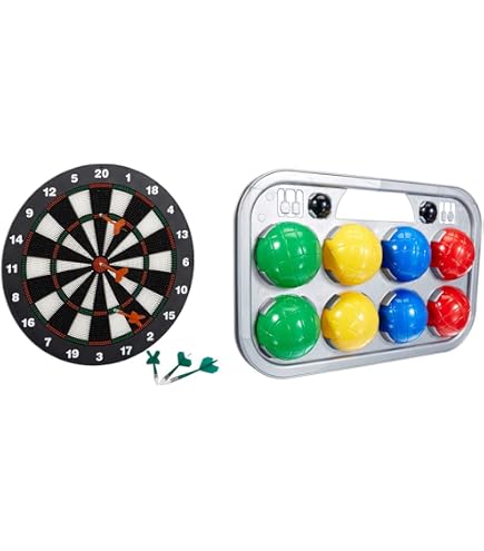 Scratch Start To Dart Spielset - Kindersicheres Dartspiel Mit 6 Saugpfeilen & Safari-Motiv